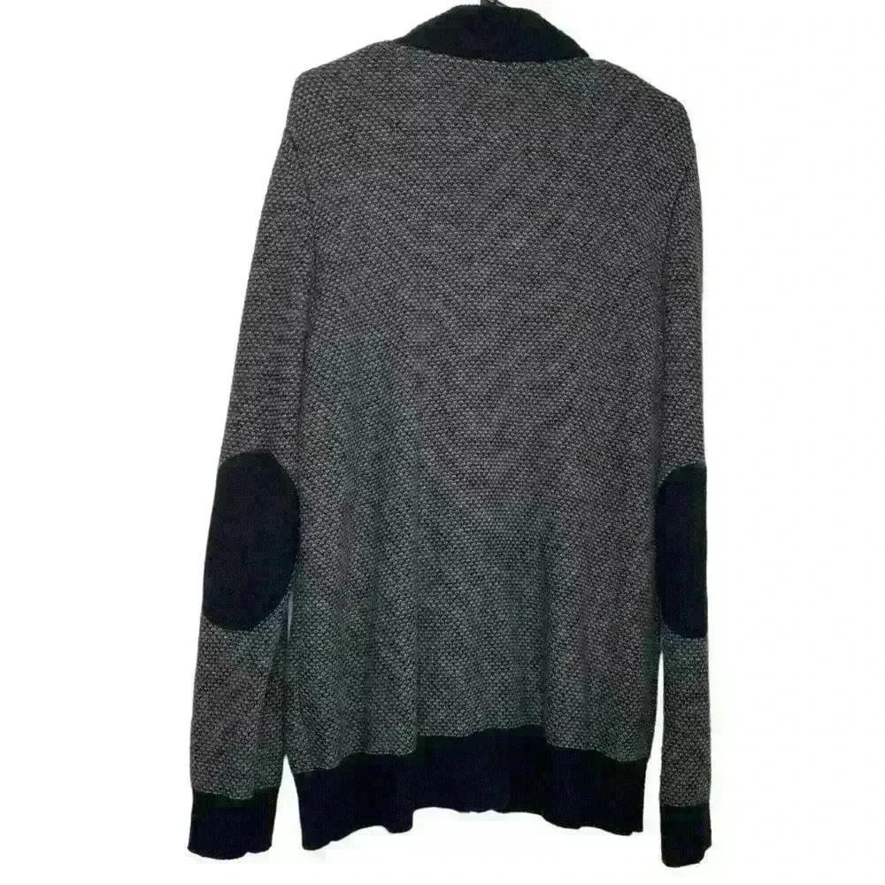 Jos.‎A.Bank Reserve Full zip wool blend Academia elbow patch sweater-SZ Large